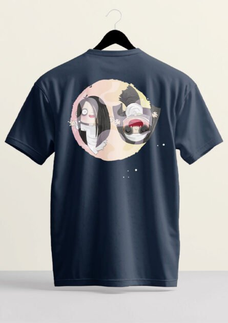 GoofyGiraffe "Night Spirit" Dual-Print Anime Tee - Image 4