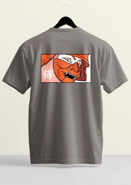 GoofyGiraffe "Tanuki x Samurai" Dual-Print Anime Tee - Image 4