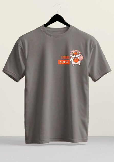 GoofyGiraffe "Tanuki x Samurai" Dual-Print Anime Tee - Image 3