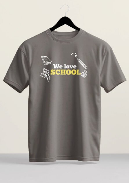 GoofyGiraffe "We love SCHOOL" Campus Tee - Image 2
