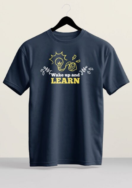 GoofyGiraffe "Wake up and LEARN" Motivational Tee - Image 2