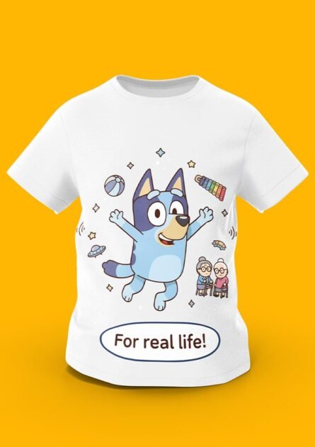 GoofyGiraffe "Bluey Adventure" For Real Life Kids TEE - Image 3