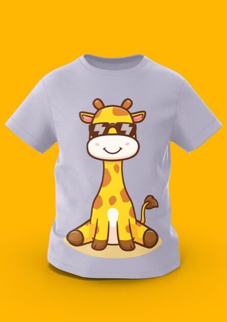 GoofyGiraffe "Cool Giraffe" Sunglasses Style Kids TEE - Image 6