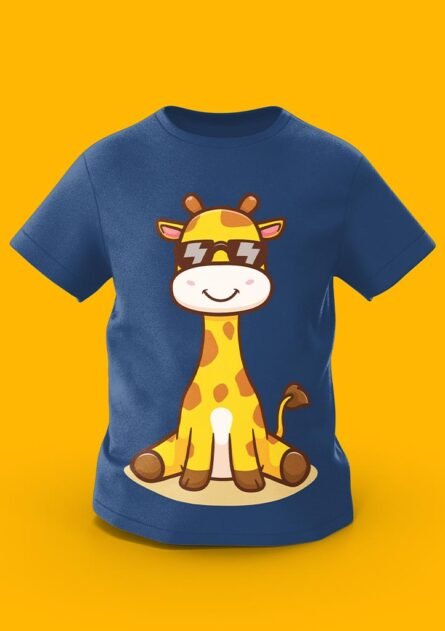 GoofyGiraffe "Cool Giraffe" Sunglasses Style Kids TEE - Image 5
