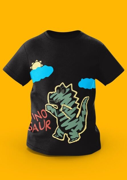 GoofyGiraffe "Sketchy Dino" Neon Adventure Kids TEE - Image 5