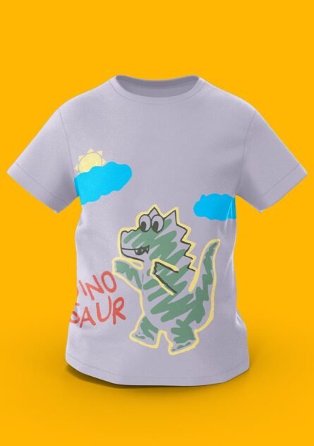 GoofyGiraffe "Sketchy Dino" Neon Adventure Kids TEE - Image 3