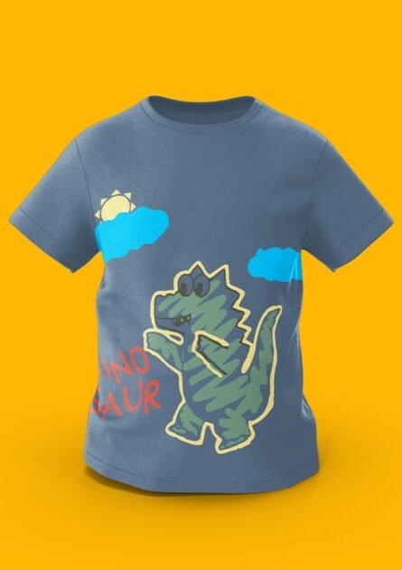 GoofyGiraffe "Sketchy Dino" Neon Adventure Kids TEE - Image 6