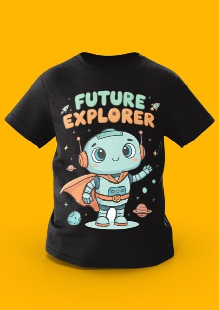 GoofyGiraffe "Galactic Robot" Future Explorer Kids TEE - Image 6