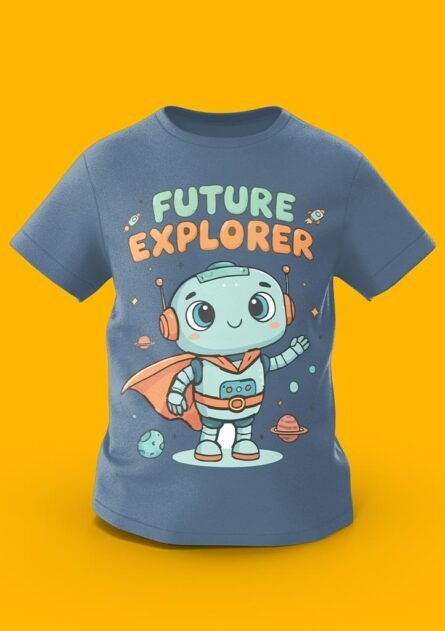 GoofyGiraffe "Galactic Robot" Future Explorer Kids TEE - Image 3