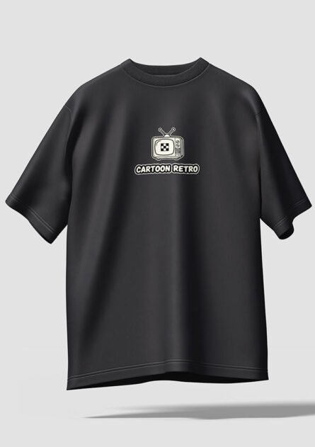 GoofyGiraffe "Cartoon Retro Classics" Graphic Drop Shoulder Tee - Image 3