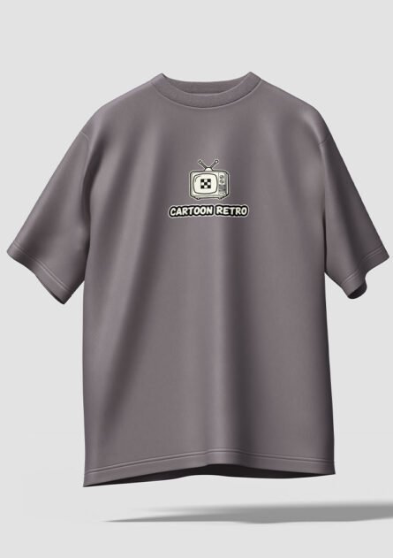 GoofyGiraffe "Cartoon Retro Classics" Graphic Drop Shoulder Tee - Image 5