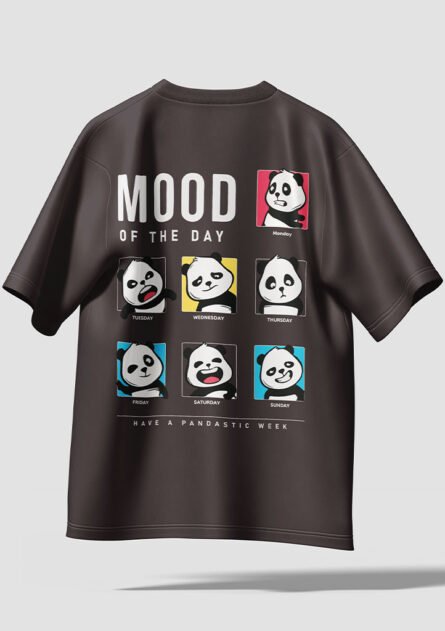 GoofyGiraffe "Pandastic Mood of the Day" Graphic Drop Shoulder Tee - Image 4
