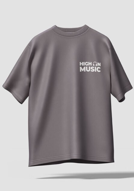 GoofyGiraffe "High On Music" Graphic Drop Shoulder Tee - Image 5
