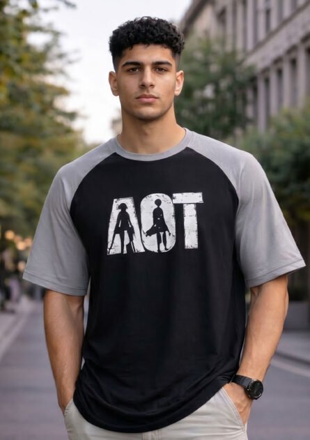 AOT Minimal Raglan Style T-Shirt - Image 3