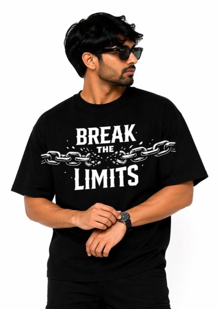 GoofyGiraffe "Break The Limits" Drop Shoulder T-Shirt - Image 7