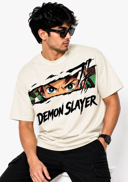 Demon Slayer Streetwear Drop Shoulder T-Shirt - Image 5