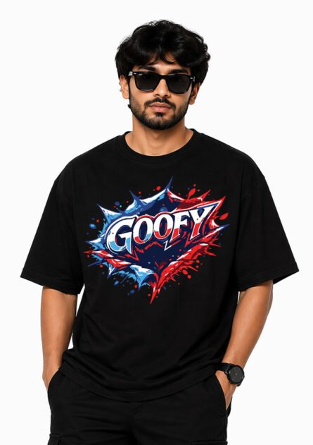 GoofyGiraffe "Goofy Splash" Drop Shoulder T-Shirt - Image 7