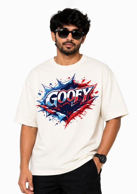 GoofyGiraffe "Goofy Splash" Drop Shoulder T-Shirt - Image 5