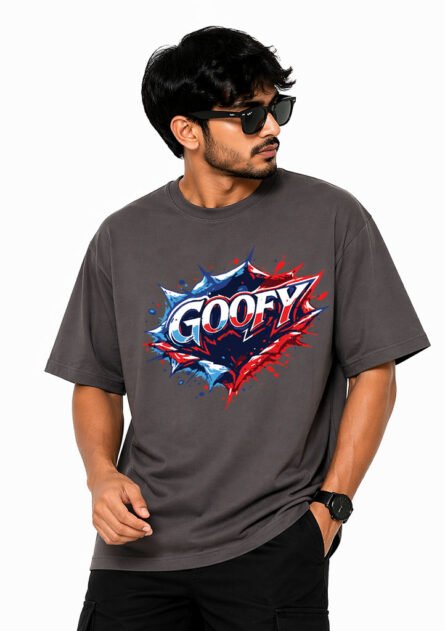 GoofyGiraffe "Goofy Splash" Drop Shoulder T-Shirt - Image 3