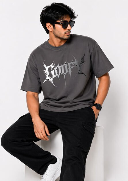 Goofy Gothic Drop Shoulder T-Shirt