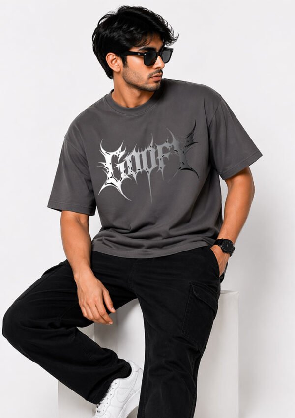 Goofy Gothic Drop Shoulder T-Shirt