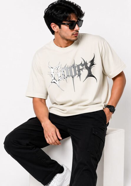 Goofy Gothic Drop Shoulder T-Shirt - Image 7