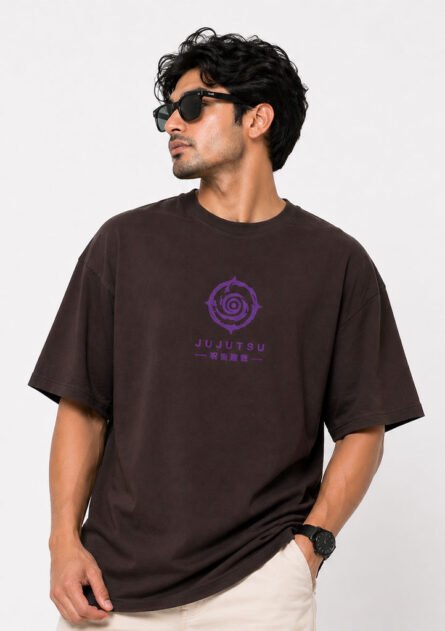 Jujutsu Kaisen Cursed Energy — Designer Dual Print Drop Shoulder Tee - Image 3