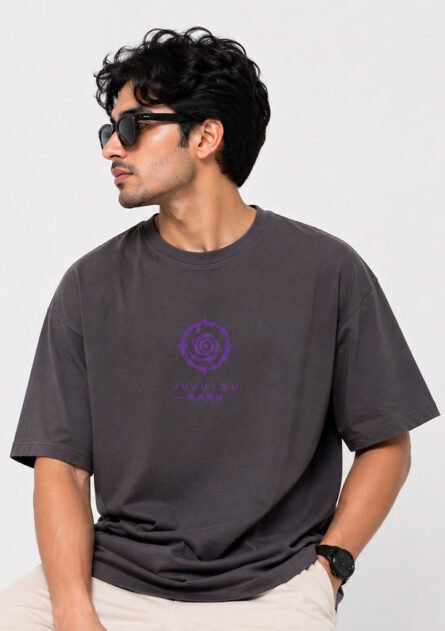 Jujutsu Kaisen Cursed Energy — Designer Dual Print Drop Shoulder Tee - Image 5