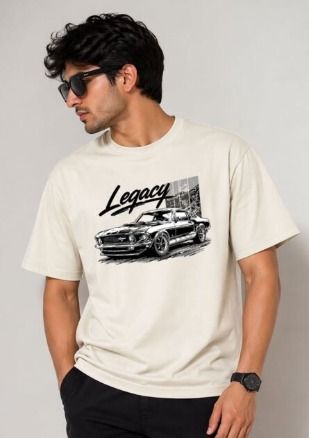 GoofyGiraffe "Legacy Muscle Car" Drop Shoulder T-Shirt - Image 7