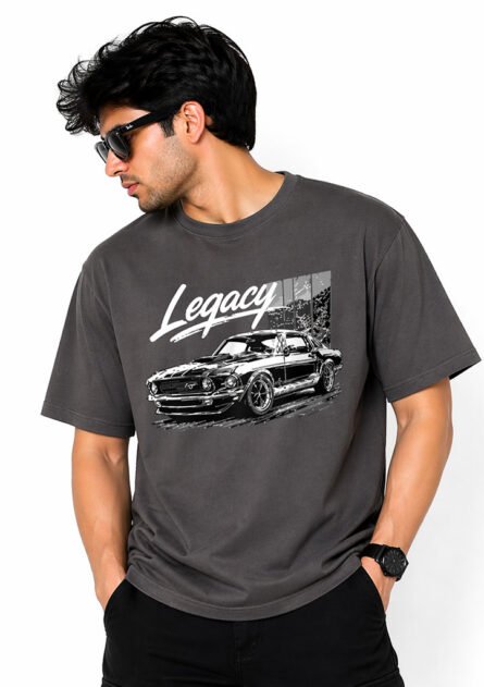 GoofyGiraffe "Legacy Muscle Car" Drop Shoulder T-Shirt - Image 5
