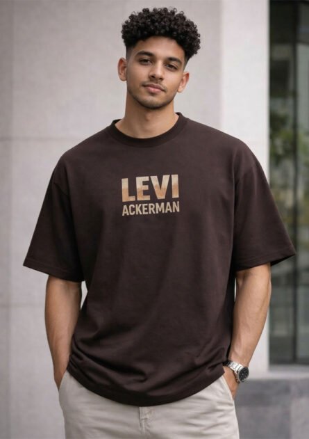 Levi Ackerman Attack Anime Drop Shoulder T-Shirt
