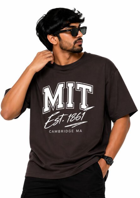GoofyGiraffe "MIT Varsity" Drop Shoulder T-Shirt - Image 7