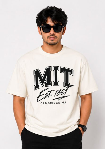 GoofyGiraffe "MIT Varsity" Drop Shoulder T-Shirt - Image 5