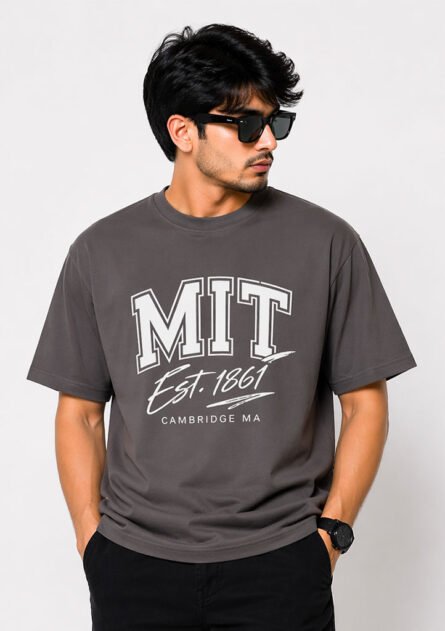 GoofyGiraffe "MIT Varsity" Drop Shoulder T-Shirt - Image 3