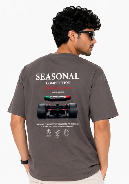 Racing Mindset — Designer Dual Print Drop Shoulder Tee - Image 4