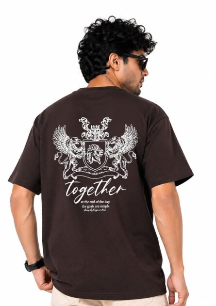Together — Royal Crest Designer Drop Shoulder Tee - Image 4