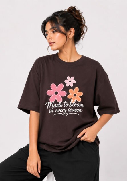 GoofyGiraffe "Made to Bloom" Drop Shoulder T-Shirt