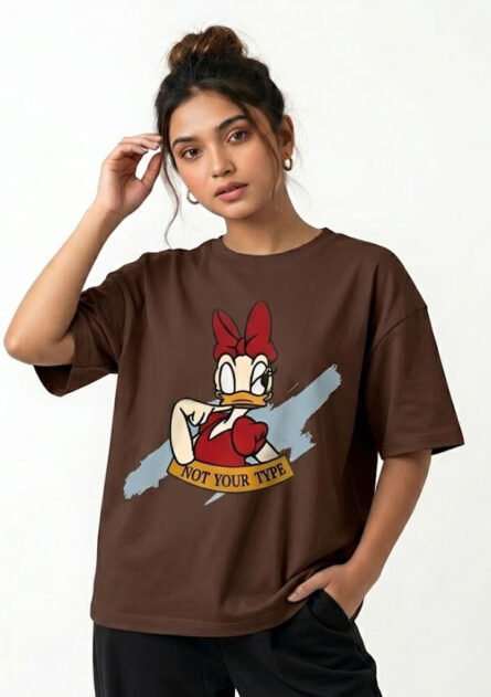 GoofyGiraffe "Not Your Type" Drop Shoulder T-Shirt - Image 3
