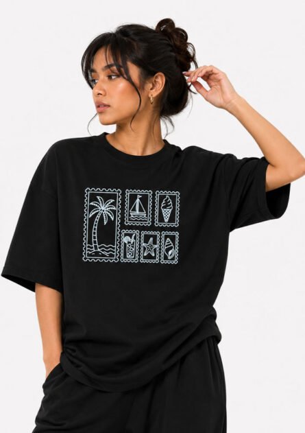GoofyGiraffe "Summer Vibes" Drop Shoulder T-Shirt