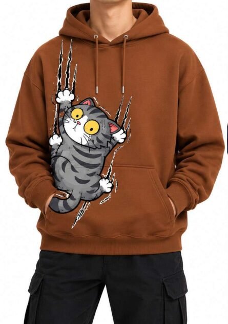 GoofyGiraffe "Claw Cat" Men's Hoodie - Image 4