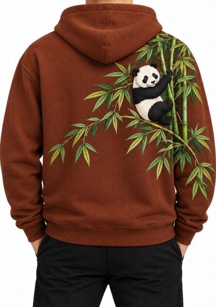 GoofyGiraffe "Bamboo Panda" Men's Hoodie - Image 9