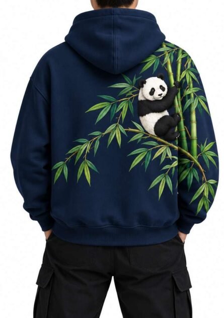 GoofyGiraffe "Bamboo Panda" Men's Hoodie - Image 5