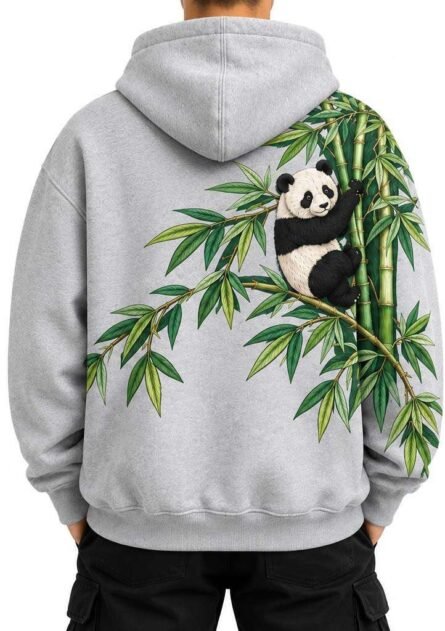GoofyGiraffe "Bamboo Panda" Men's Hoodie - Image 2