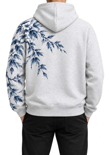 GoofyGiraffe "Midnight Blossom" Men's Hoodie - Image 7