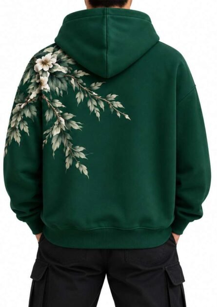 GoofyGiraffe "Midnight Blossom" Men's Hoodie - Image 3