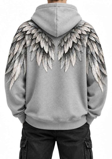 GoofyGiraffe "Fallen Wings" Men's Hoodie - Image 9