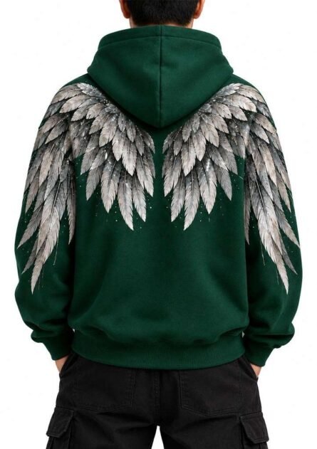 GoofyGiraffe "Fallen Wings" Men's Hoodie - Image 3