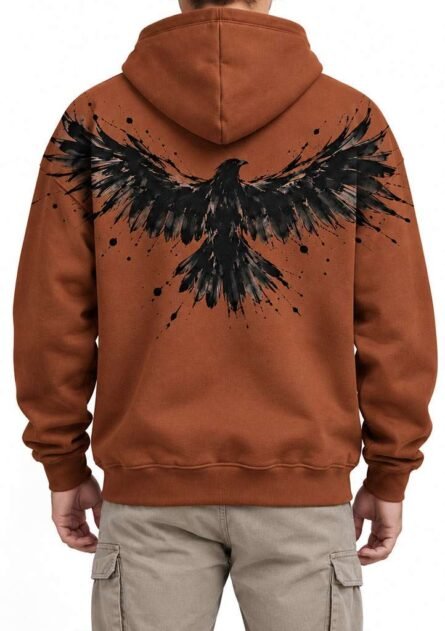 GoofyGiraffe "Ink Raven" Men's Hoodie - Image 9