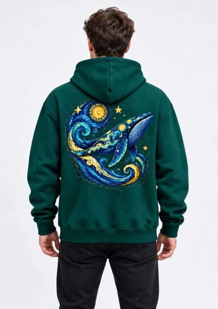 GoofyGiraffe "Celestial Whale" Men's Hoodie - Image 9