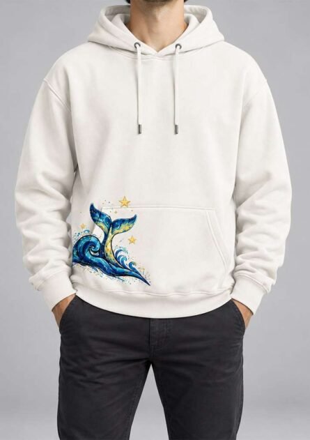 GoofyGiraffe "Celestial Whale" Men's Hoodie - Image 8